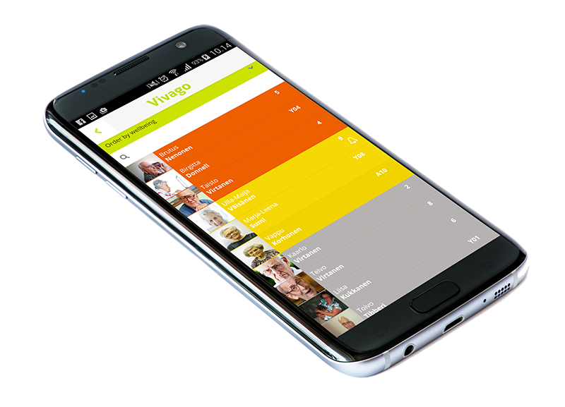Vivago Mobile app brings customers with health issues in top of the list.